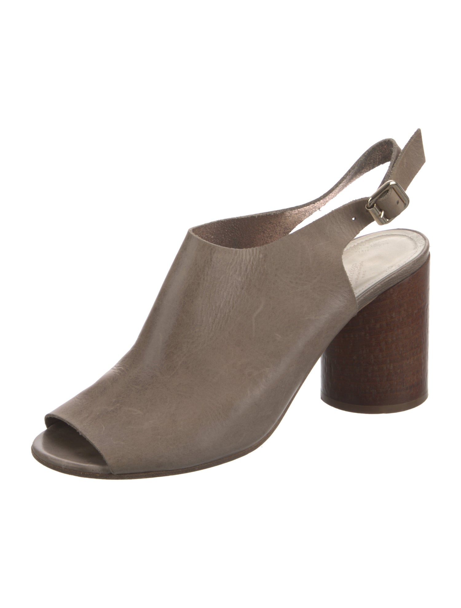 Maison Martin Margiela Leather Slingback Sandals