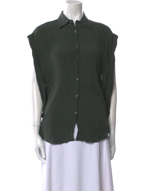 Maison Martin Margiela 2015 Silk Button-Up Top