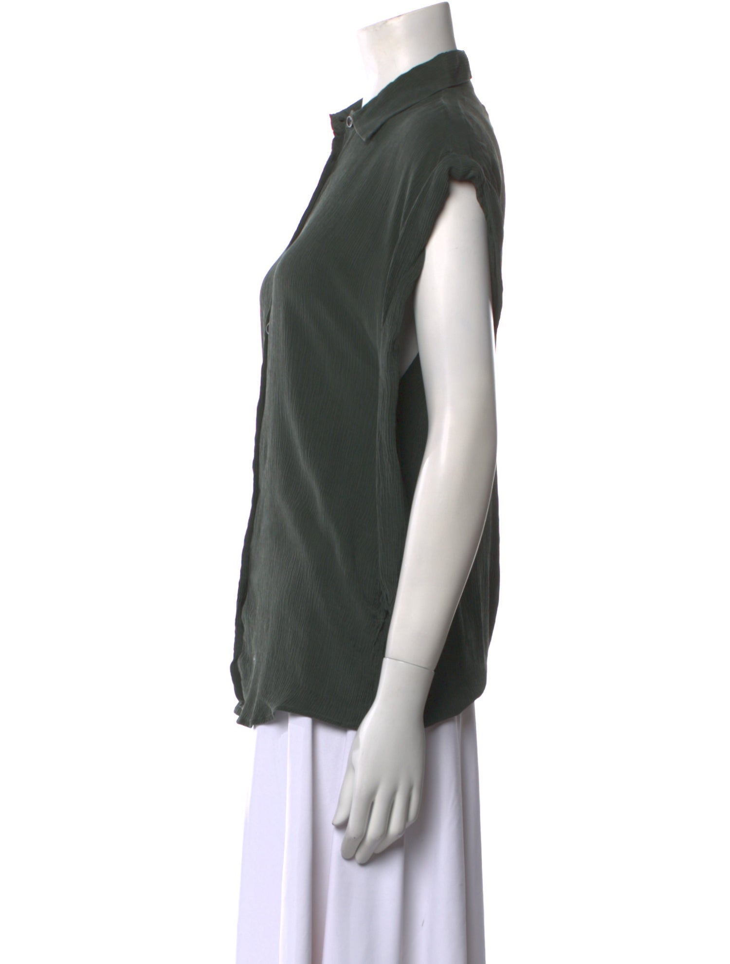 Maison Martin Margiela 2015 Silk Button-Up Top