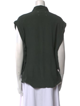 Maison Martin Margiela 2015 Silk Button-Up Top