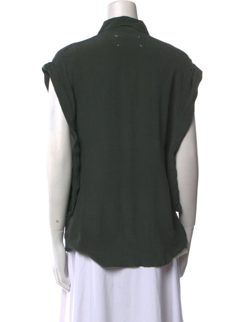 Maison Martin Margiela 2015 Silk Button-Up Top