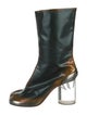 Maison Martin Margiela Patent Leather Printed Boots