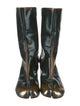 Maison Martin Margiela Patent Leather Printed Boots