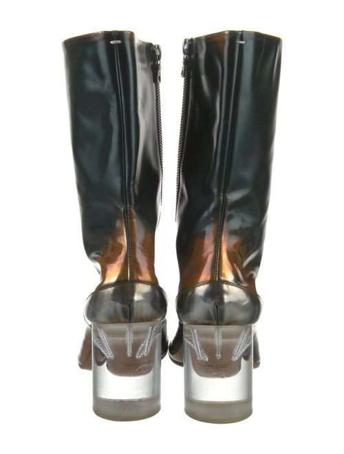 Maison Martin Margiela Patent Leather Printed Boots