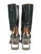 Maison Martin Margiela Patent Leather Printed Boots