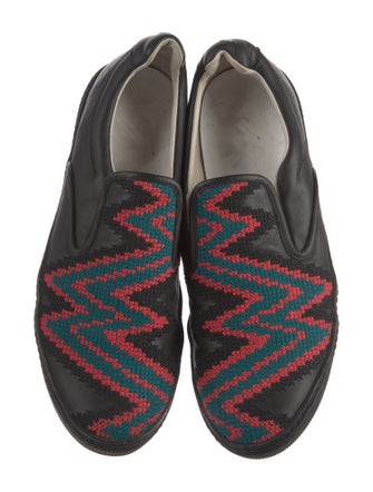 Maison Martin Margiela Leather Printed Sneakers