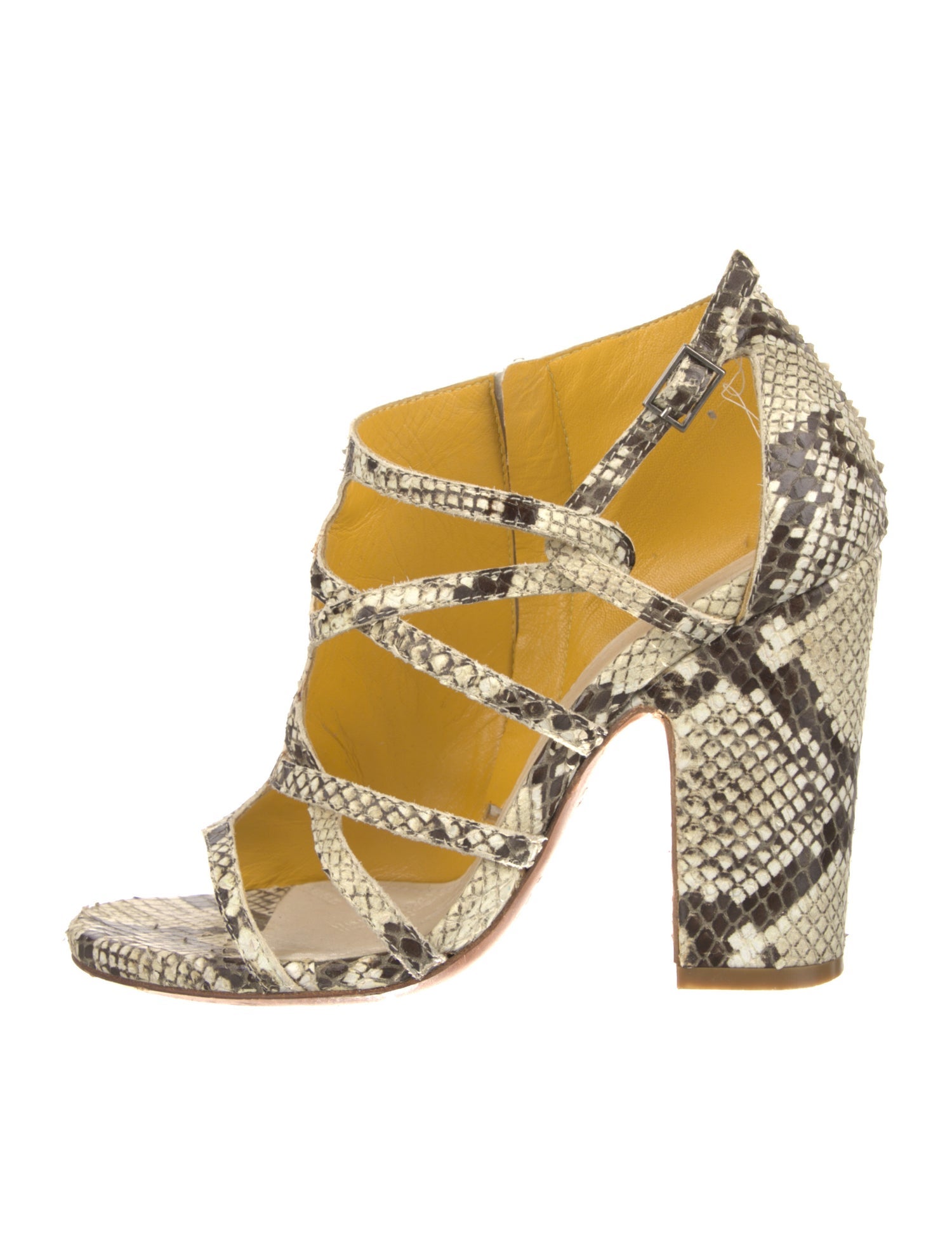 Maison Martin Margiela Snakeskin Animal Print Boots
