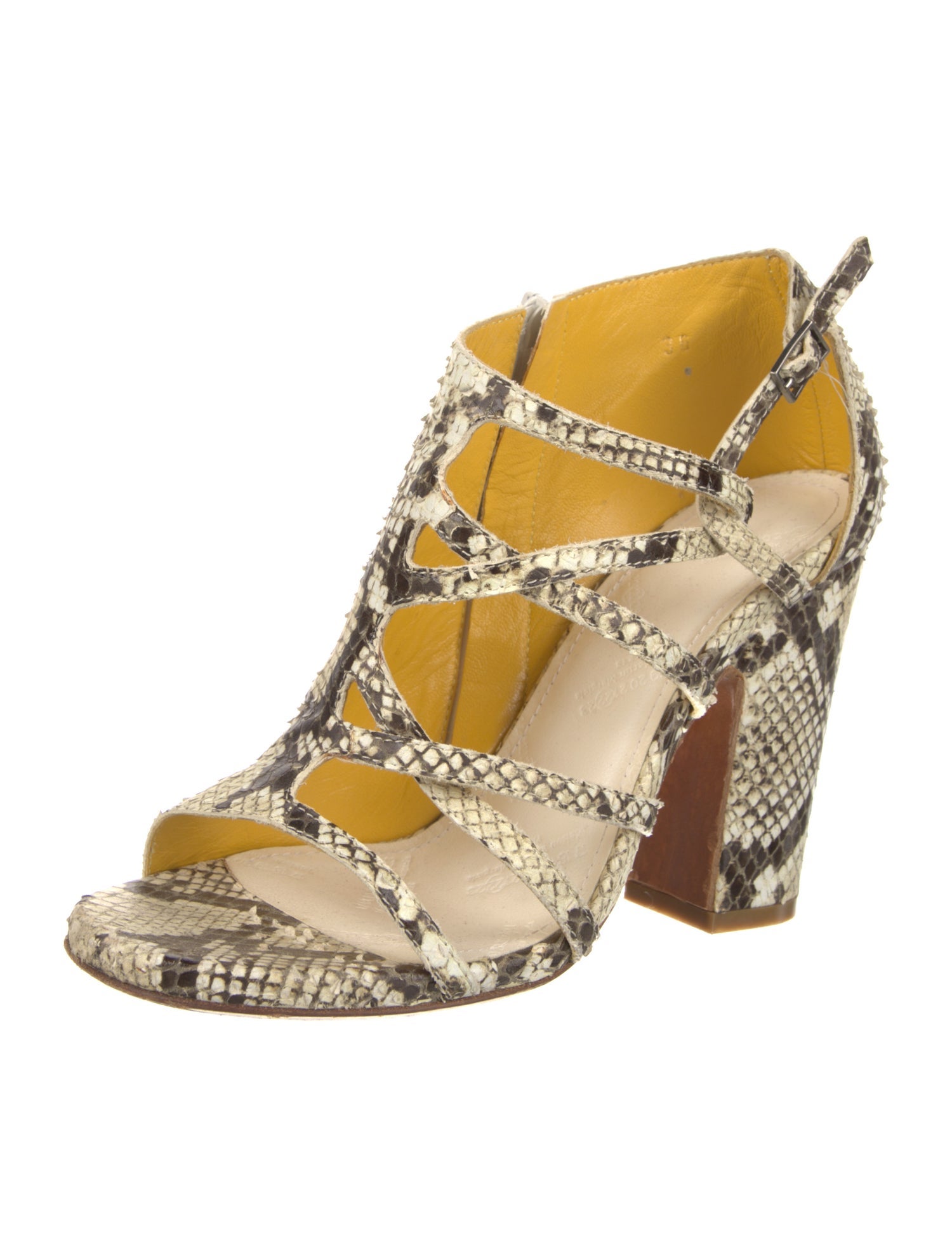 Maison Martin Margiela Snakeskin Animal Print Boots