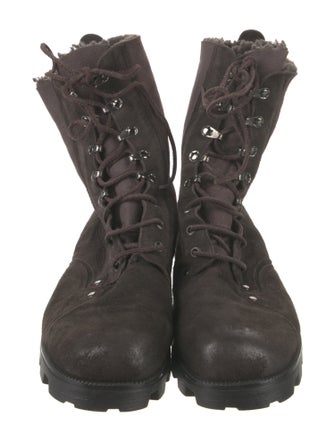 Maison Martin Margiela Suede Hiking Boots
