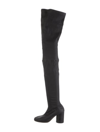 Maison Martin Margiela Leather Lasercut Accents Sock Boots