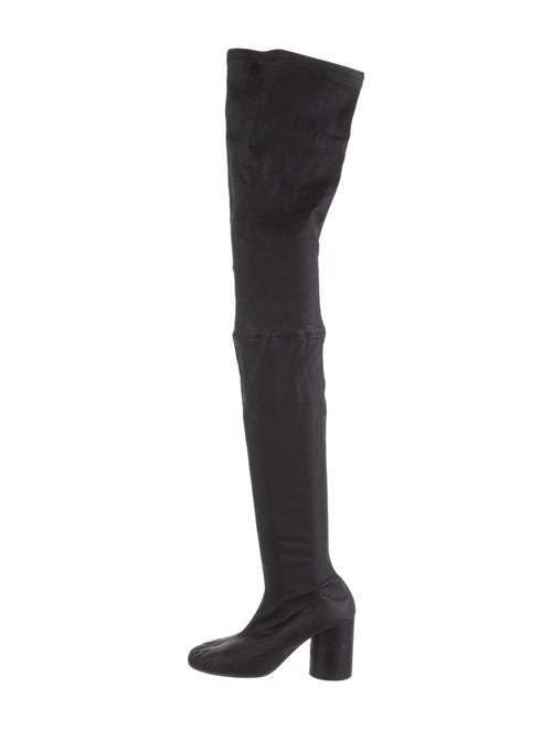 Maison Martin Margiela Leather Lasercut Accents Sock Boots