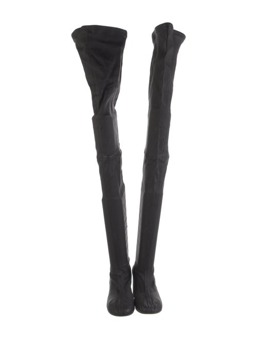 Maison Martin Margiela Leather Lasercut Accents Sock Boots