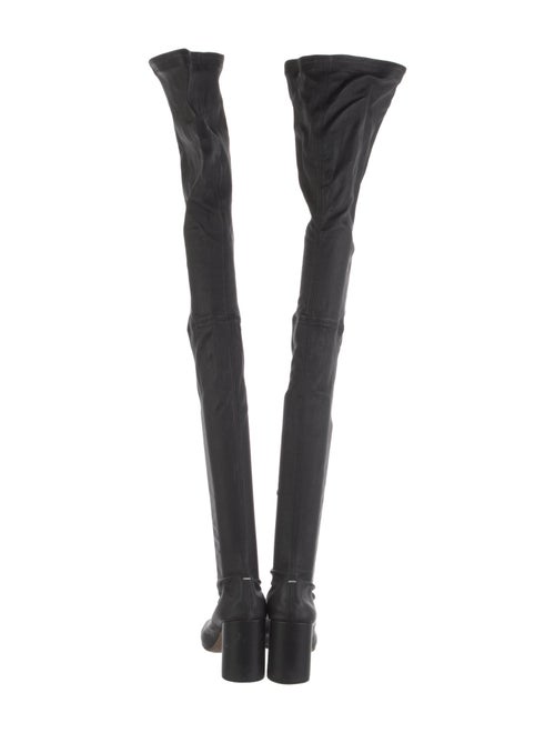 Maison Martin Margiela Leather Lasercut Accents Sock Boots