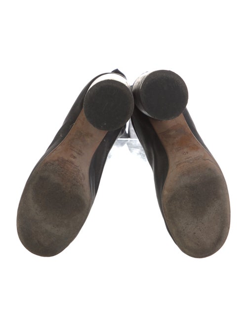 Maison Martin Margiela Leather Lasercut Accents Sock Boots