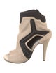 Maison Martin Margiela Leather Colorblock Pattern Boots