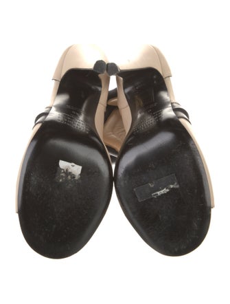 Maison Martin Margiela Leather Colorblock Pattern Boots