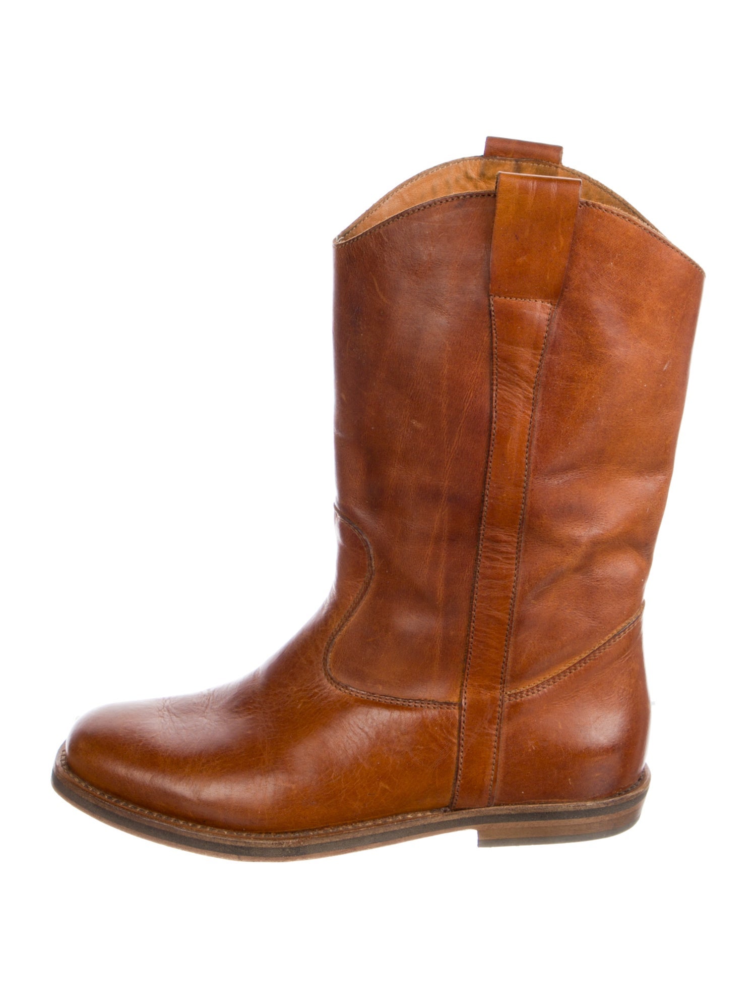 Maison Martin Margiela Leather Western Boots