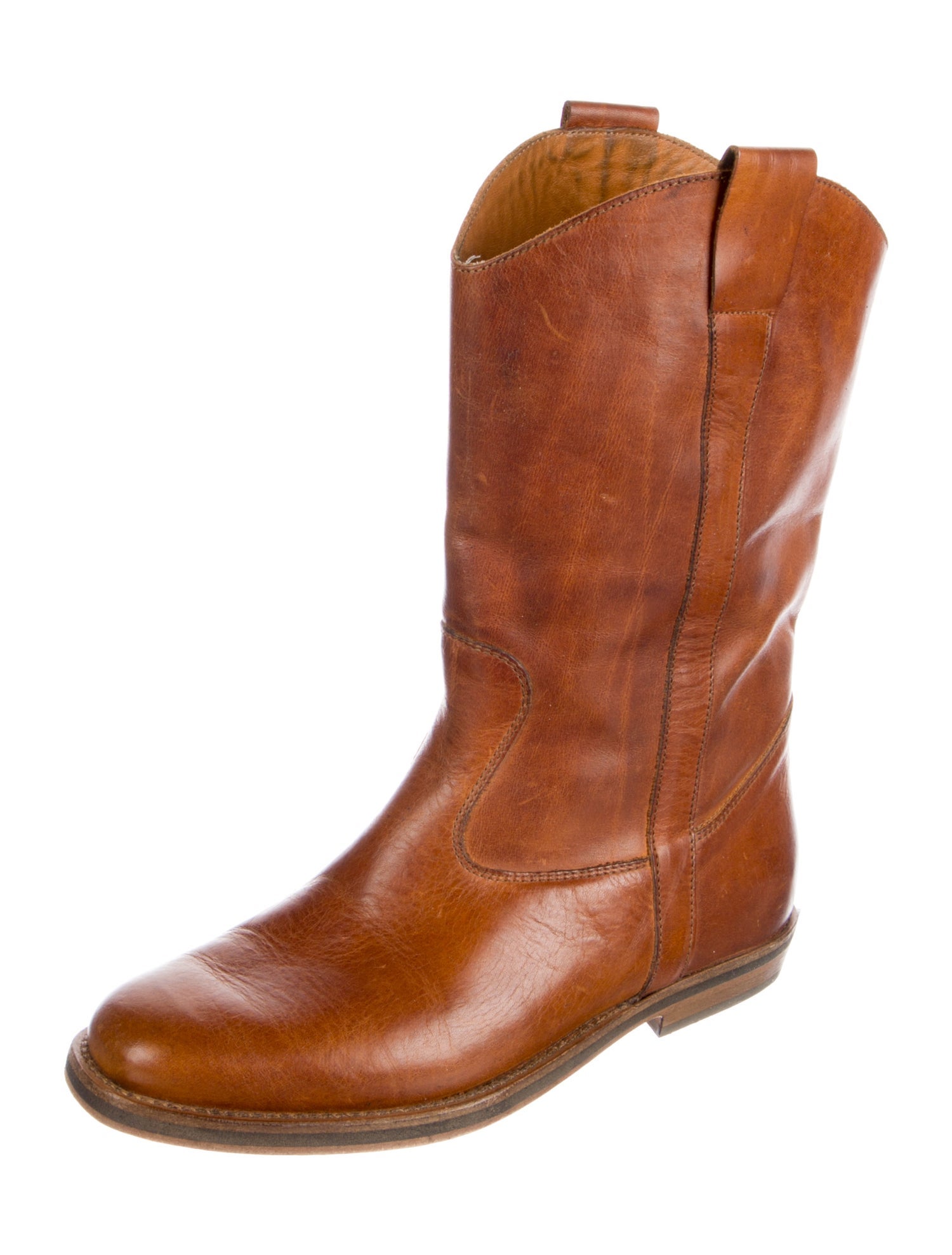Maison Martin Margiela Leather Western Boots