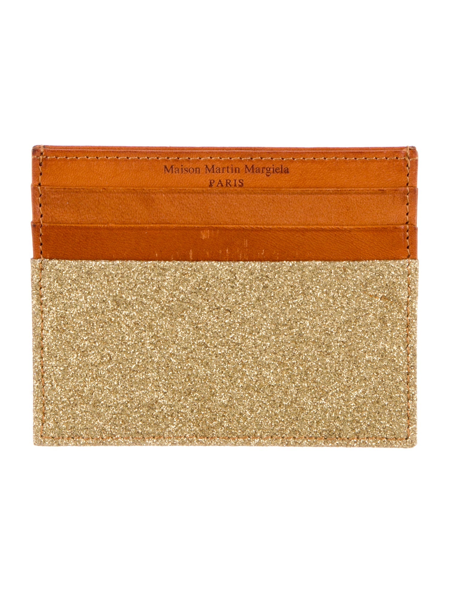 Maison Martin Margiela Glitter Colorblock Pattern Card Holder