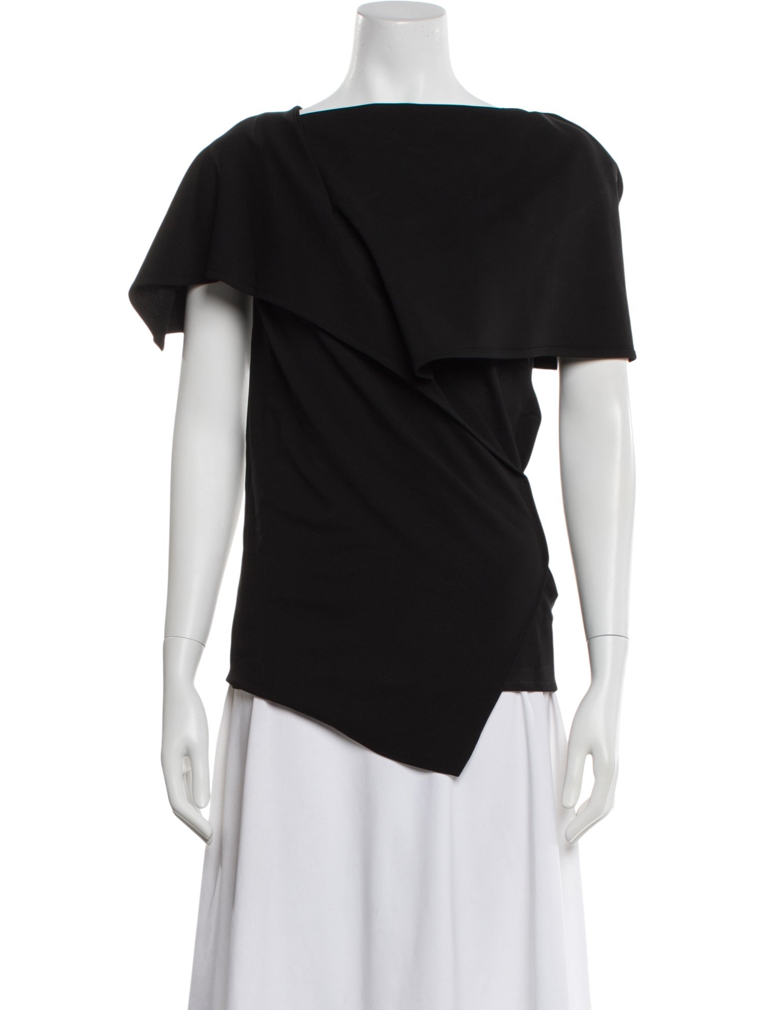 Maison Martin Margiela Bateau Neckline Short Sleeve Top