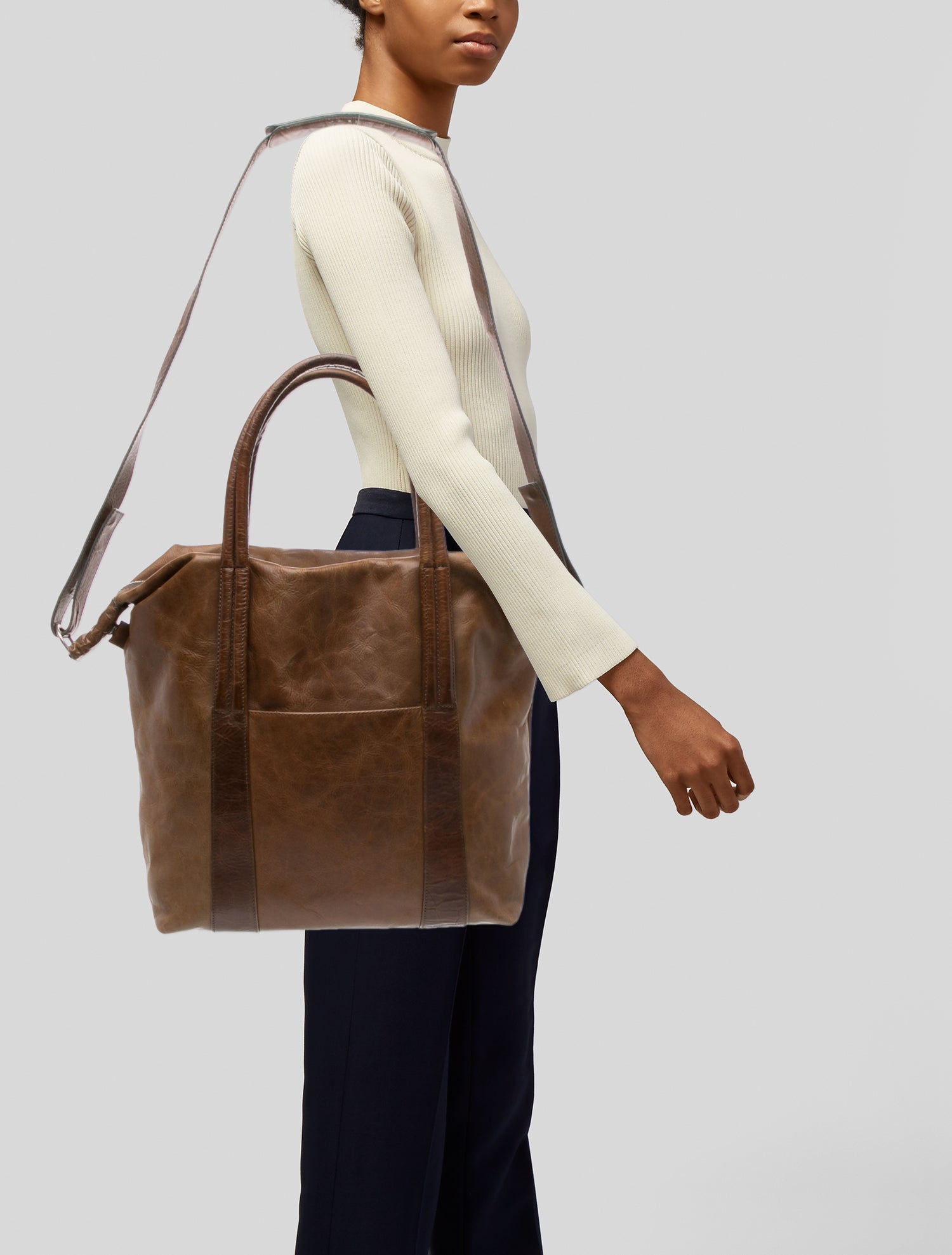 Maison Martin Margiela Leather Top Handle Bag