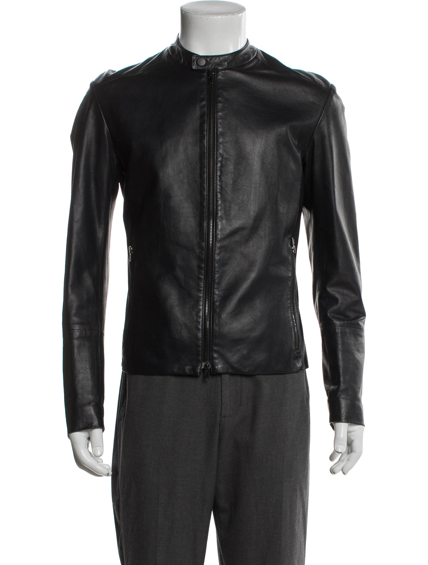 Maison Martin Margiela 2014 Lamb Leather Moto Jacket