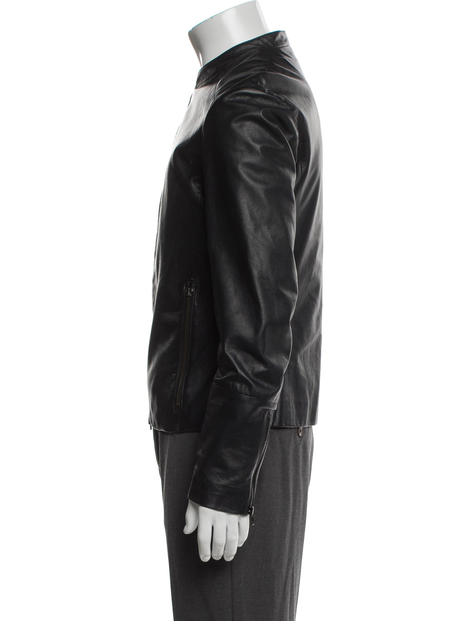 Maison Martin Margiela 2014 Lamb Leather Moto Jacket