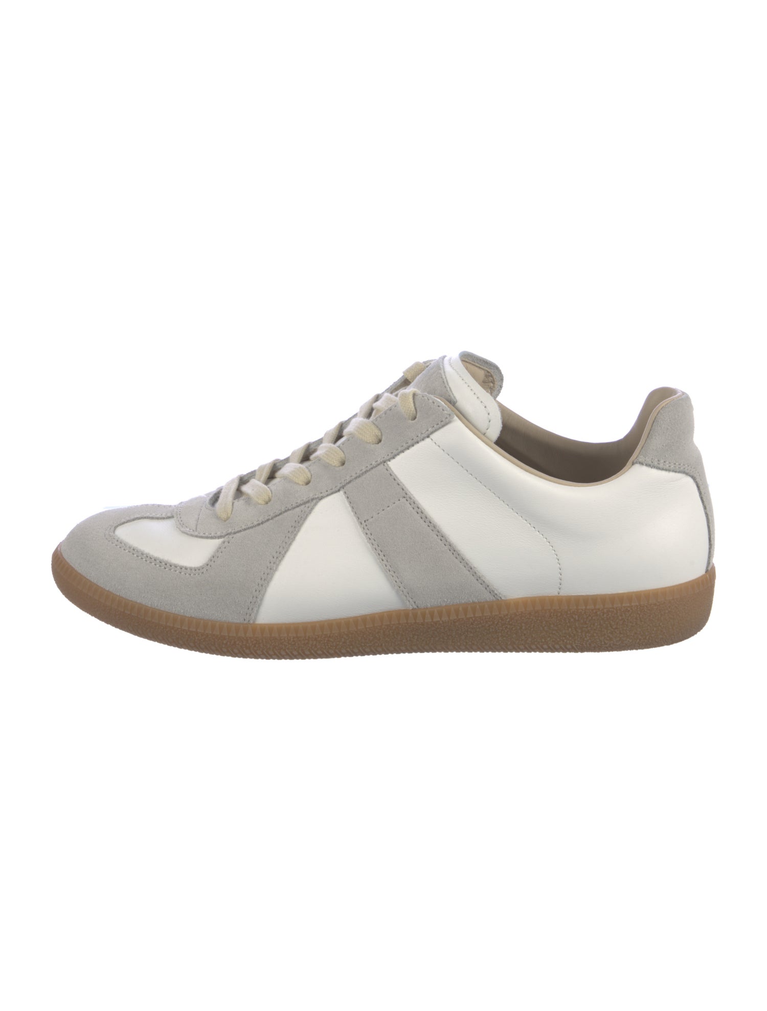 ア*ァ様 定価8万メンズ可Maison Martin Margiela6初期00 Maison Martin Margiela Leather Sneakers - White Sneakers, Shoes