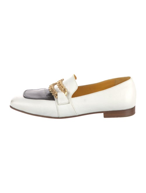 Madison Maison Leather Chain-Link Accents Loafers