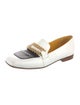 Madison Maison Leather Chain-Link Accents Loafers