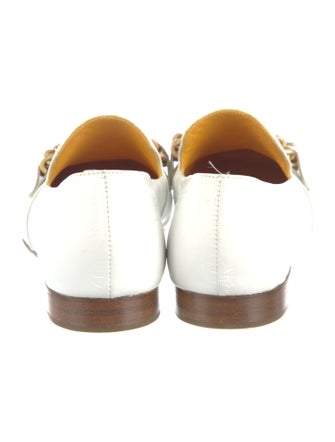 Madison Maison Leather Chain-Link Accents Loafers