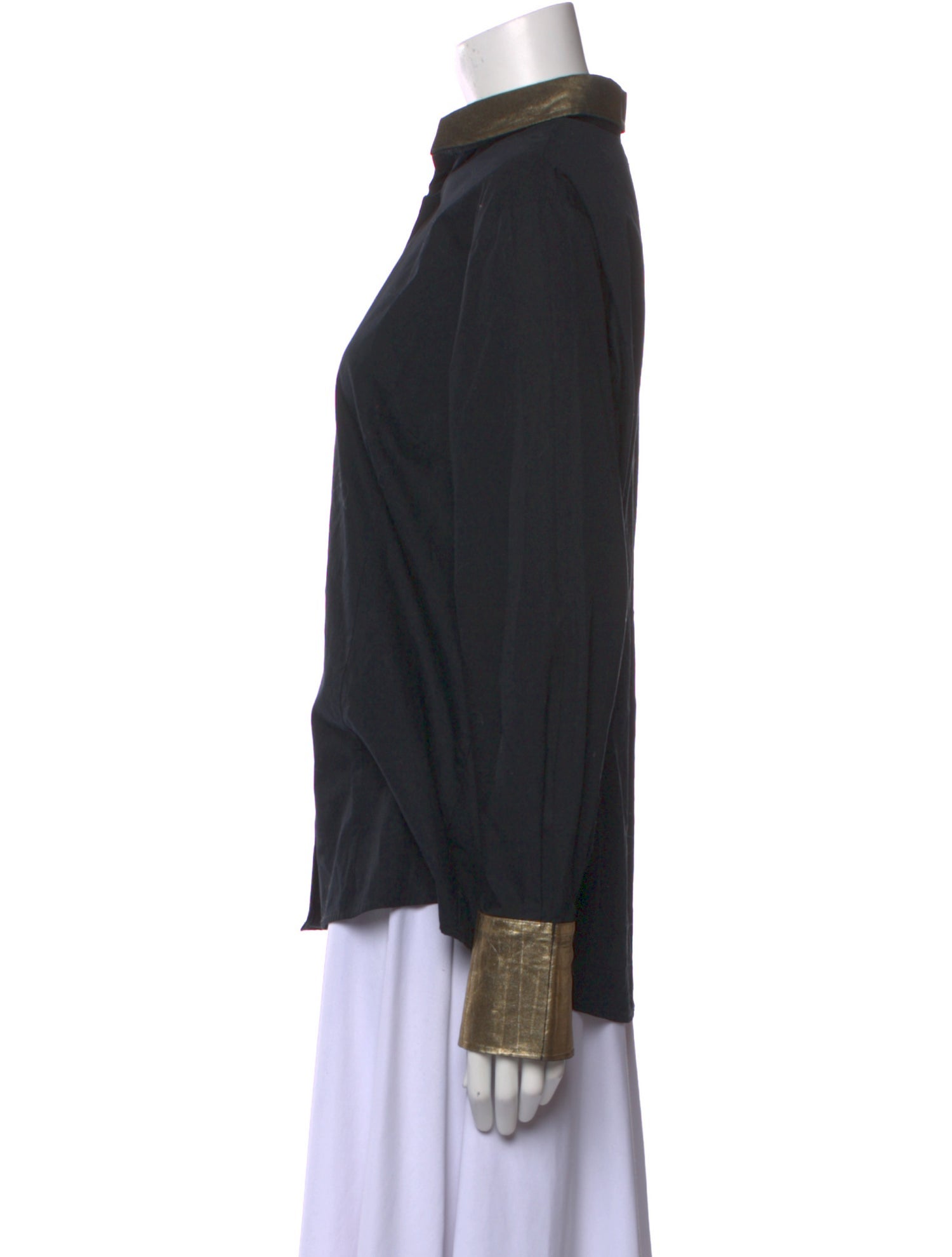 Madison Maison Long Sleeve Button-Up Top