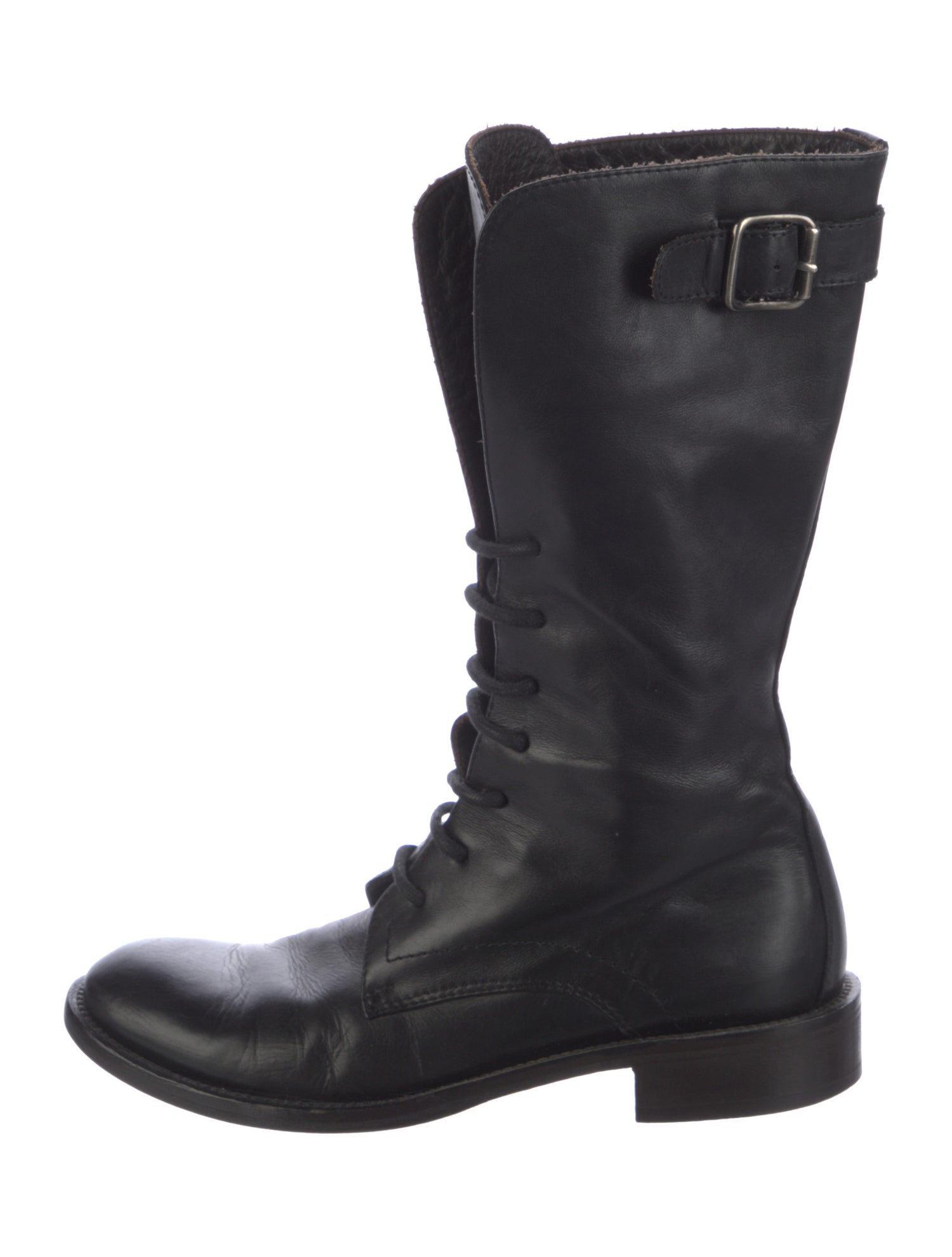 Madison Maison Leather Lace-Up Boots