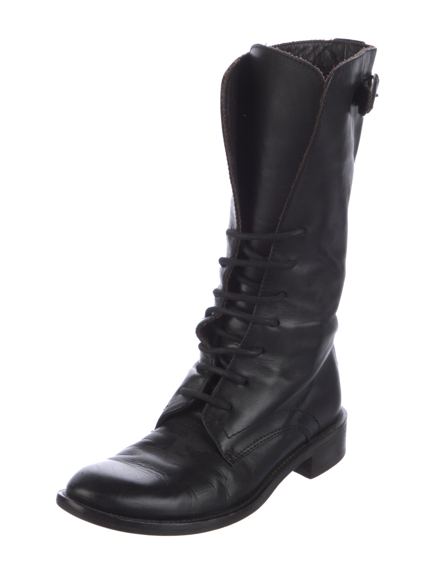 Madison Maison Leather Lace-Up Boots