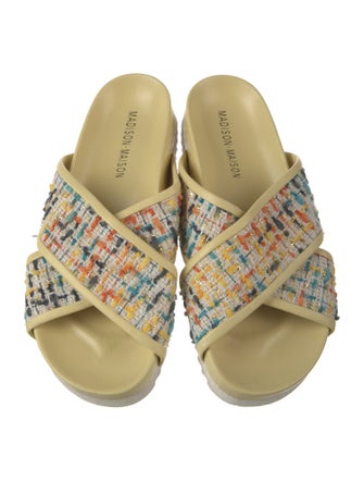 Madison Maison Tweed Pattern Slides