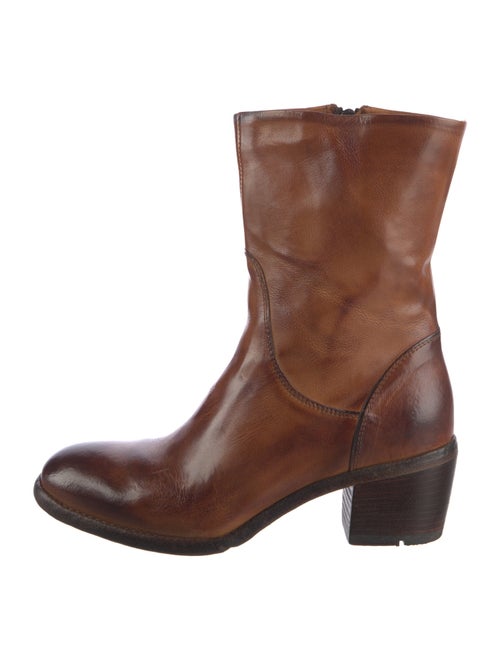 Madison Maison Leather Colorblock Pattern Western Boots