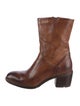 Madison Maison Leather Colorblock Pattern Western Boots