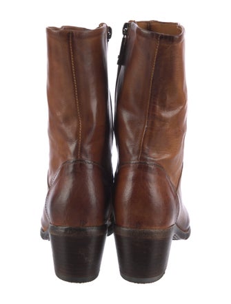 Madison Maison Leather Colorblock Pattern Western Boots