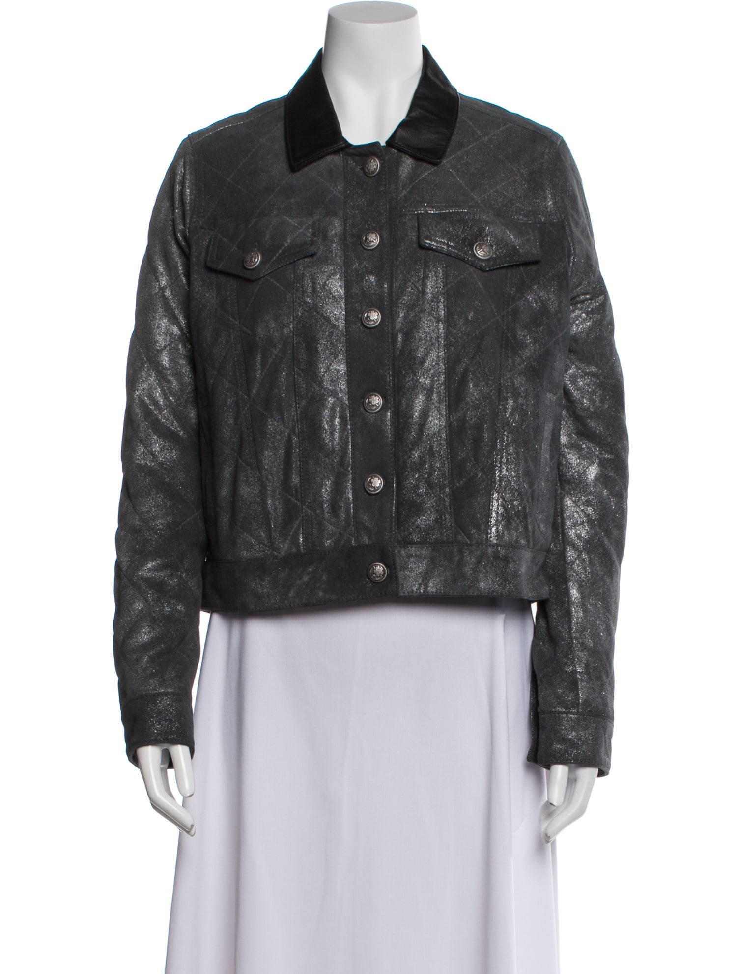 Madison Maison Leather Denim Jacket w/ Tags