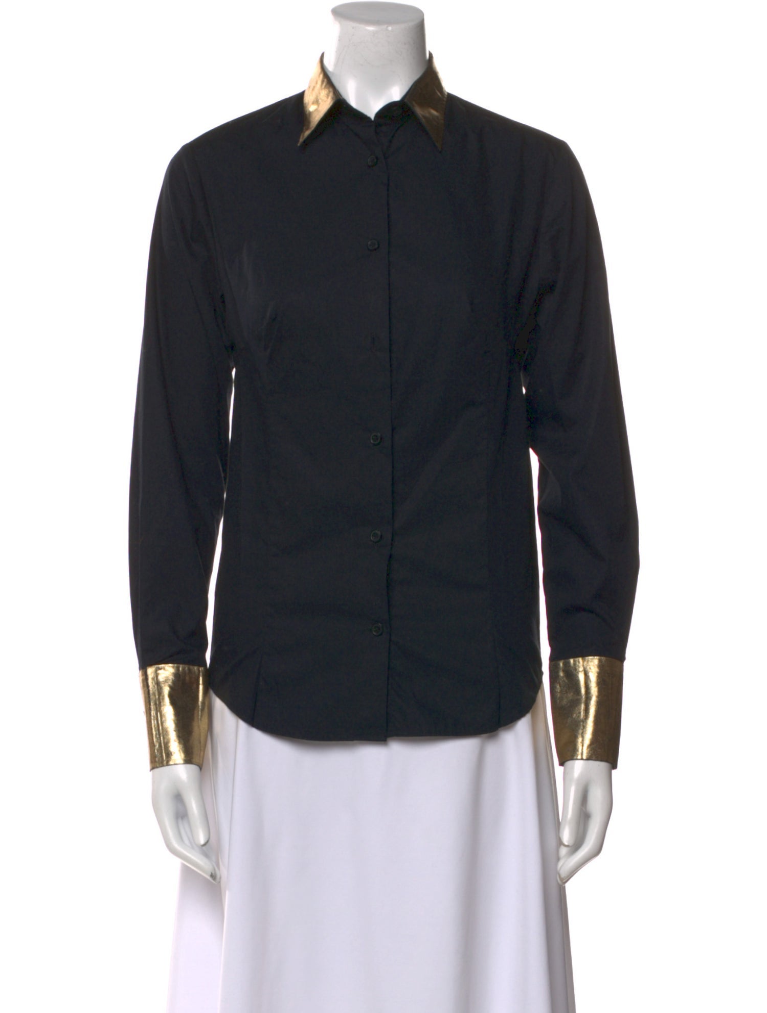 Madison Maison Long Sleeve Button-Up Top