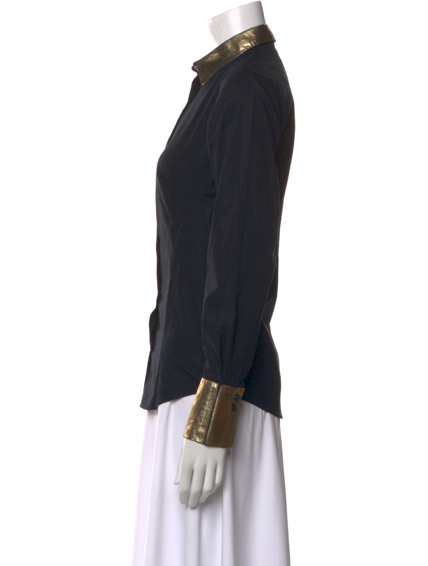 Madison Maison Long Sleeve Button-Up Top