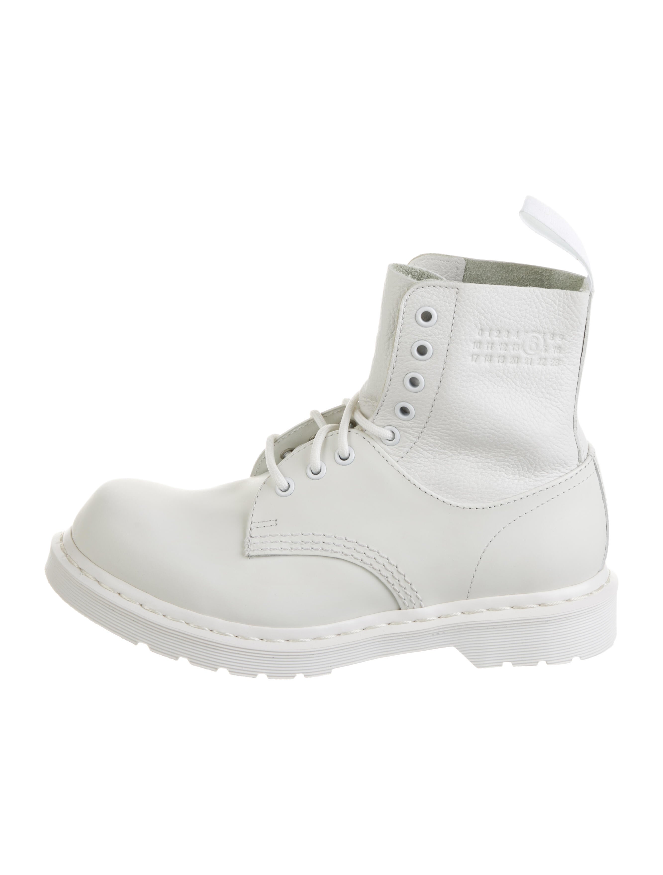 MM6 x Dr. Martens Leather Combat Boots w/ Tags