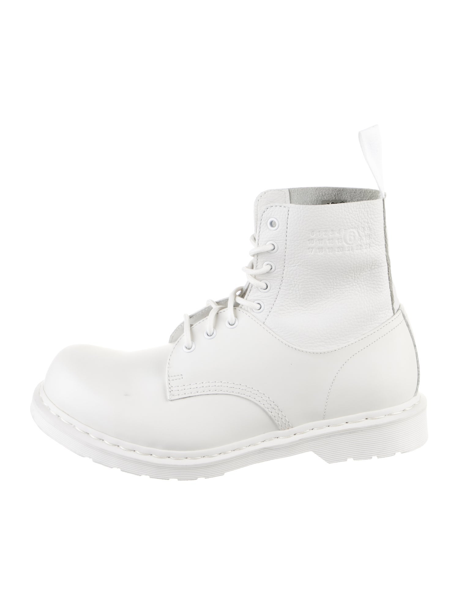 MM6 x Dr. Martens Leather Lace-Up Boots
