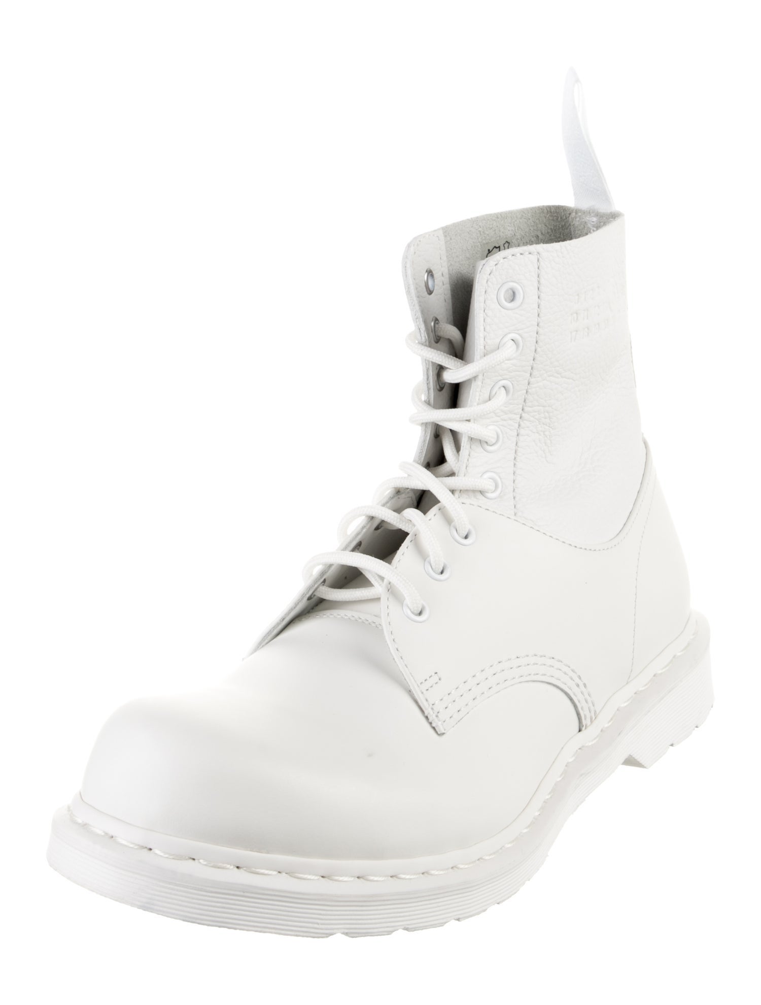 MM6 x Dr. Martens Leather Lace-Up Boots