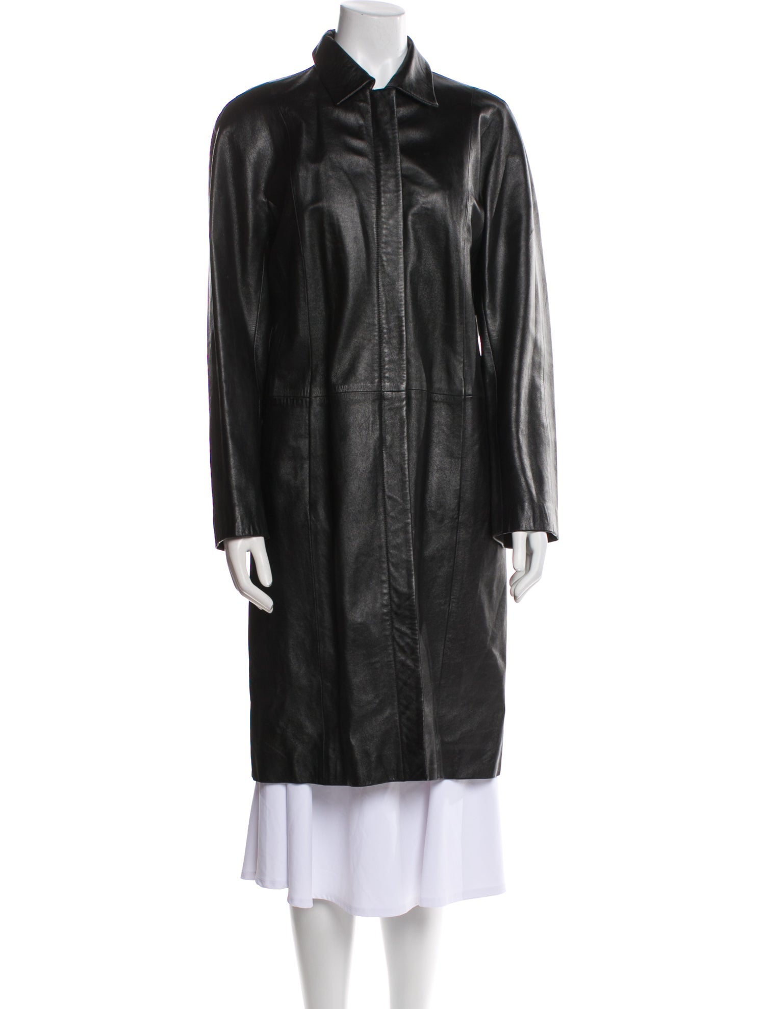 MM by Max Mara Leather Coat