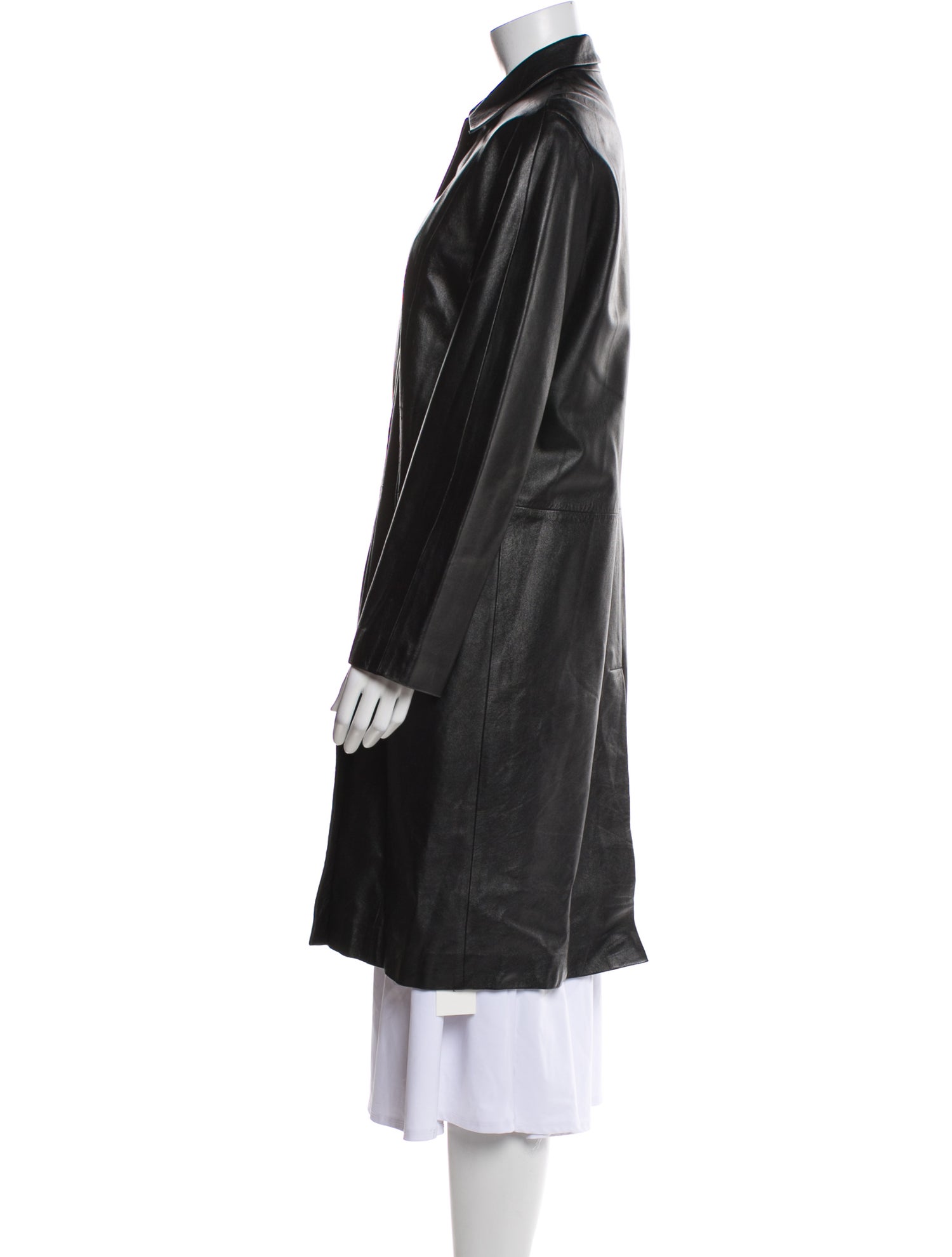MM by Max Mara Leather Coat