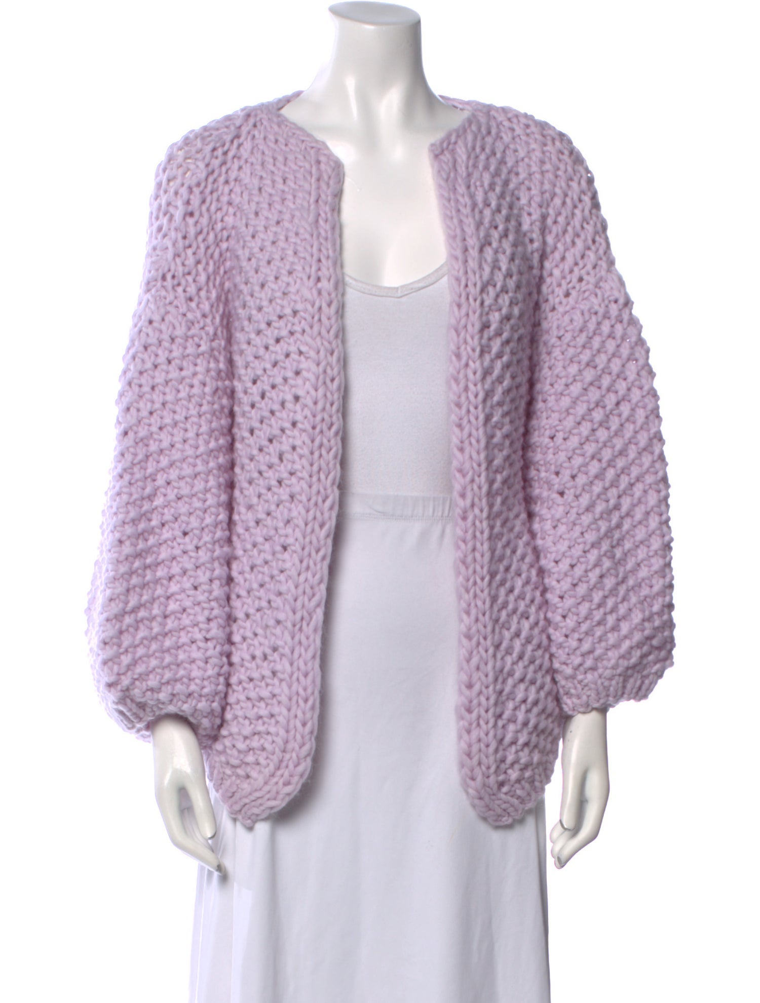 Maiami Virgin Wool Open Front Sweater