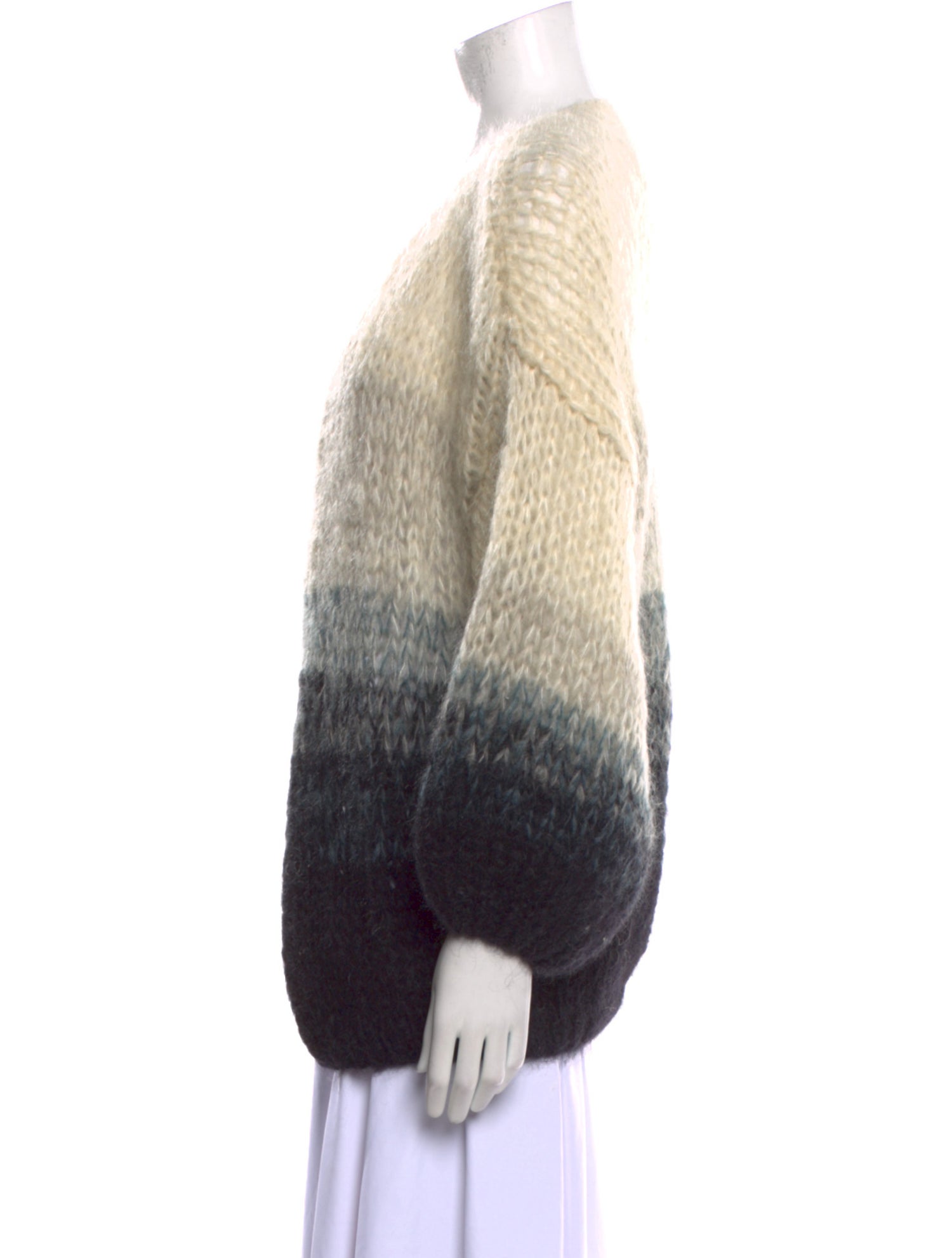 Maiami Merino Wool Striped Sweater