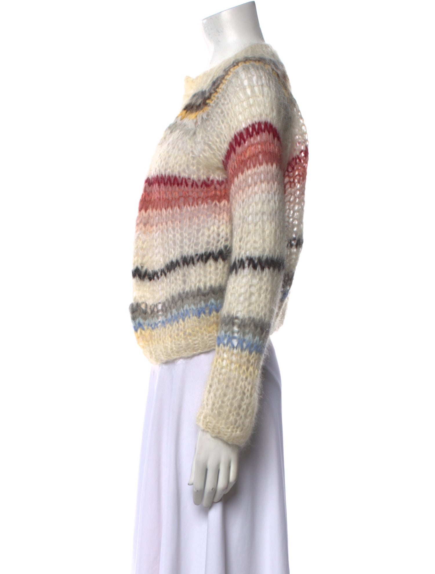 Maiami Mohair Striped Sweater