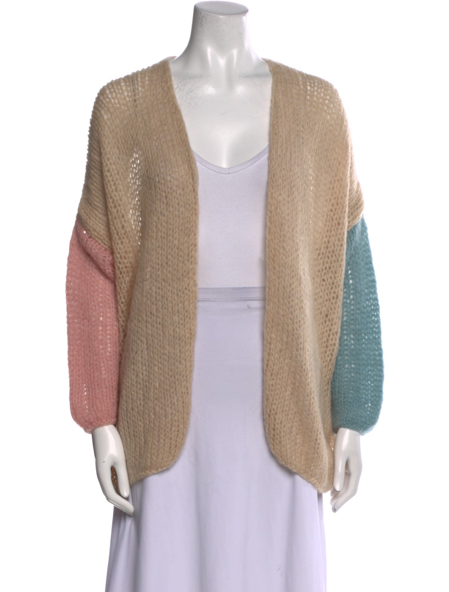 Maiami Alpaca Colorblock Pattern Sweater